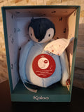 Peluche à bisous KALOO bleu brodée.